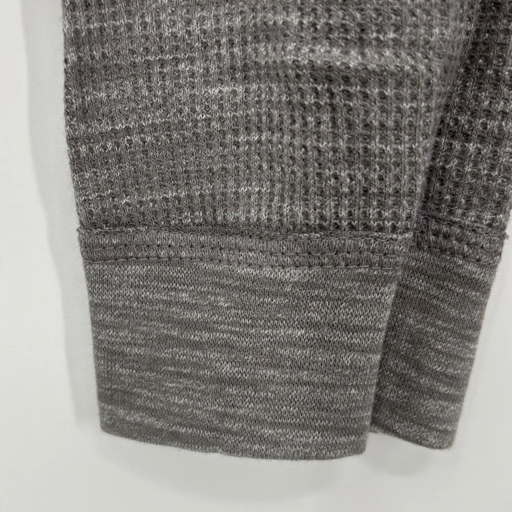 Fruit of the Loom Mens XXXL 3XG Long Sleeve Gray Thermal Knit Crewneck Shirt - Picture 9 of 9